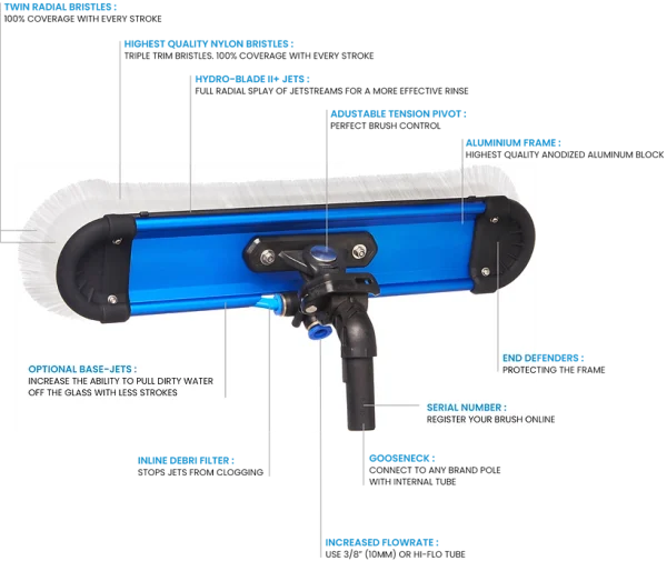 ⁦Radial Rocker 45cm - מברשת מקצועית מגיעה עם 7 פדים מותאמים⁩ – תמונה ⁦2⁩